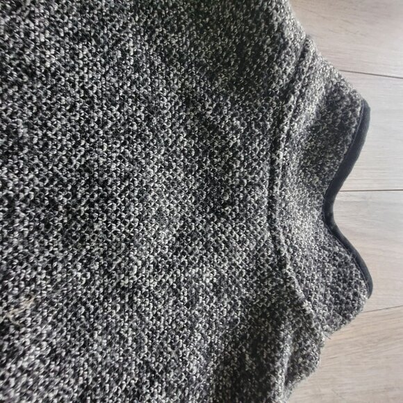 Orvis Mens XXL Black White Pullover Fleece Quarter Zip Sweater - Picture 5 of 15